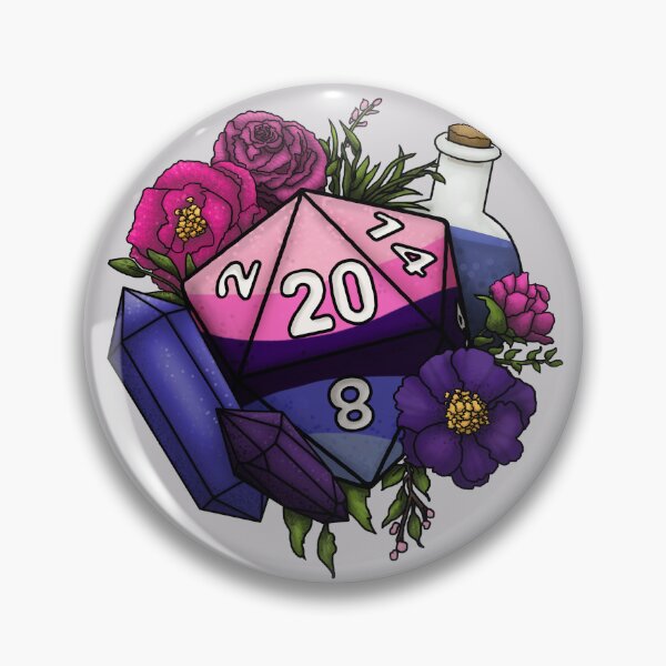 Item preview, Pride Omnisexual D20 Tabletop RPG Gaming Dice designed and sold by Cassidy June Art.