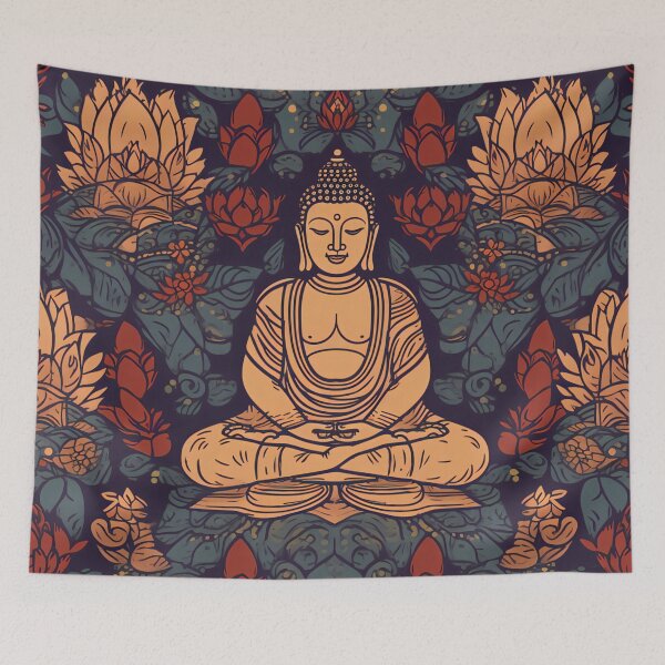 Item preview, Buddha and Lotus Pattern (Karuna)  designed and sold by RobinTief.