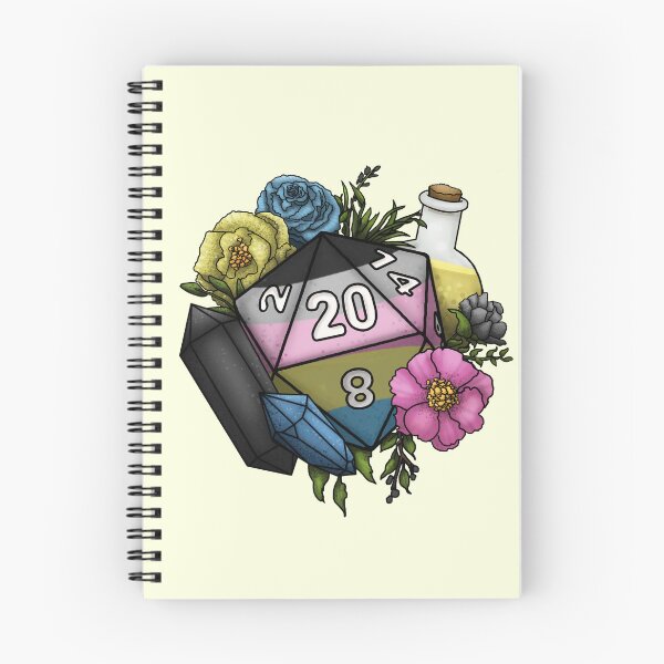 Item preview, Pride Polygender D20 Tabletop RPG Gaming Dice designed and sold by Cassidy June Art.