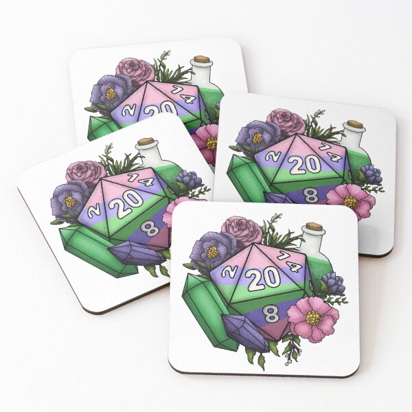 Item preview, Pride Trigender D20 Tabletop RPG Gaming Dice designed and sold by Cassidy June Art.