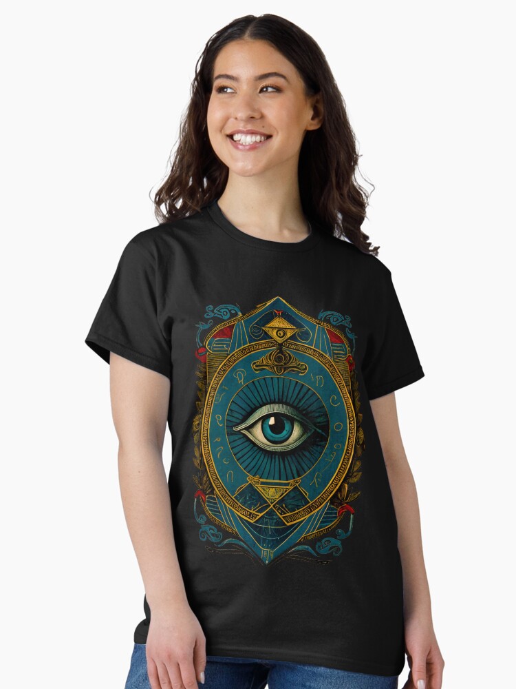 Thumbnail 1 of 7, Classic T-Shirt, Alchemy Eye 2 designed and sold by EsotericCabaret.