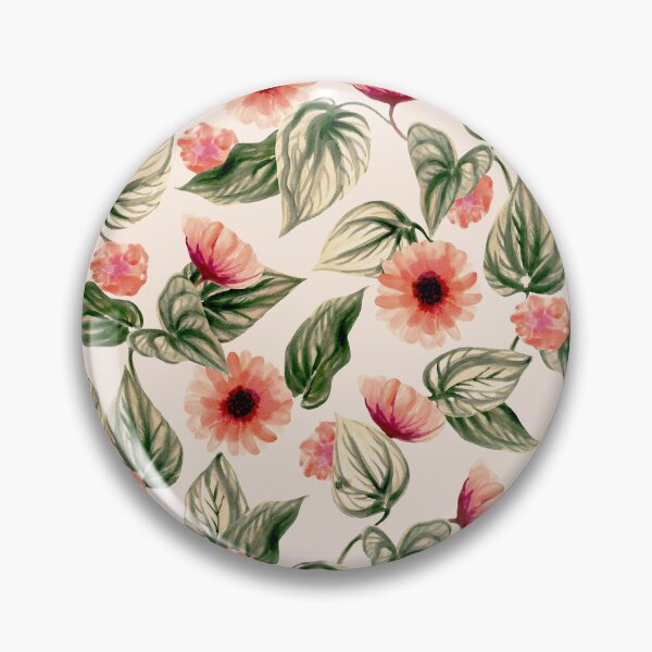 Item preview, Calathea Leaves with Saffron Flowers designed and sold by AbithaMary.