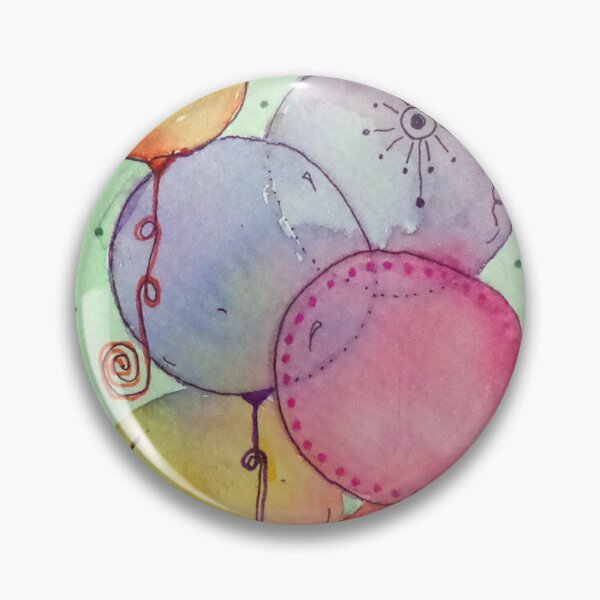 Item preview, Watercolour Birthday Balloons designed and sold by cooeechris.
