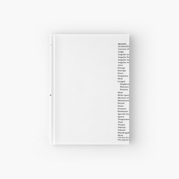 Symbols, Dimensions, and Units of Physical Quantities #Symbols #Dimensions #Units #Physical #Quantities #PhysicalQuantities #Symbol #Dimension #Unit #Quantity #PhysicalQuantity #Physics #dimension #SI Hardcover Journal