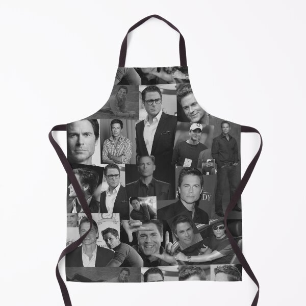 Item preview, Rob Lowe Actor Black and White Aesthetic Collage designed and sold by CollageHeaven.
