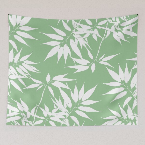 Item preview, Hojas blancas sobre verde designed and sold by BeJolley.