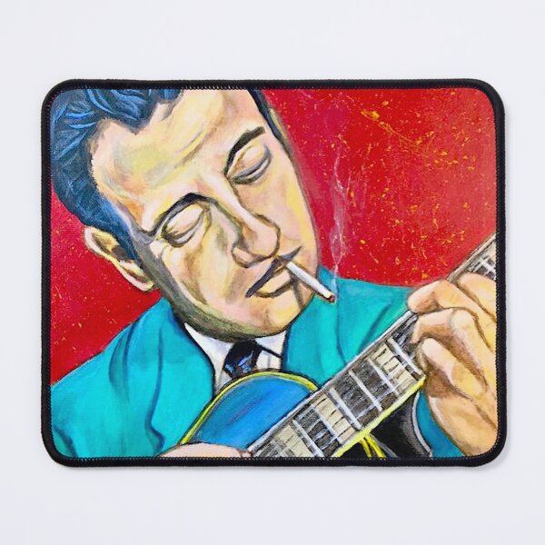 Artikelvorschau, Django Reinhardt Jazzgitarrist entworfen und verkauft von Stew Bradley.