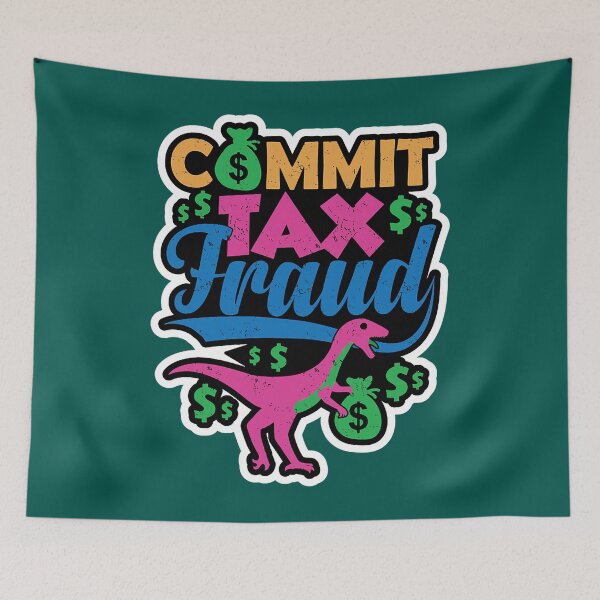 Item preview, Commit Tax Fraud Taxpayer Evasion Squad Purple Dinosaur Ecc designed and sold by LilianaYundt1.