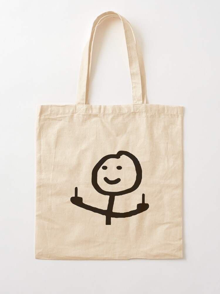 Stickman meme funny | Drawstring Bag