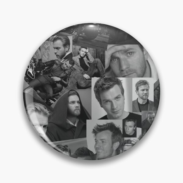 Item preview, Ewan McGregor Black and White Aesthetic Collage Art designed and sold by CollageHeaven.