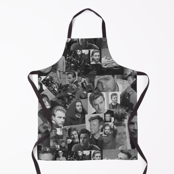 Item preview, Ewan McGregor Black and White Aesthetic Collage Art designed and sold by CollageHeaven.