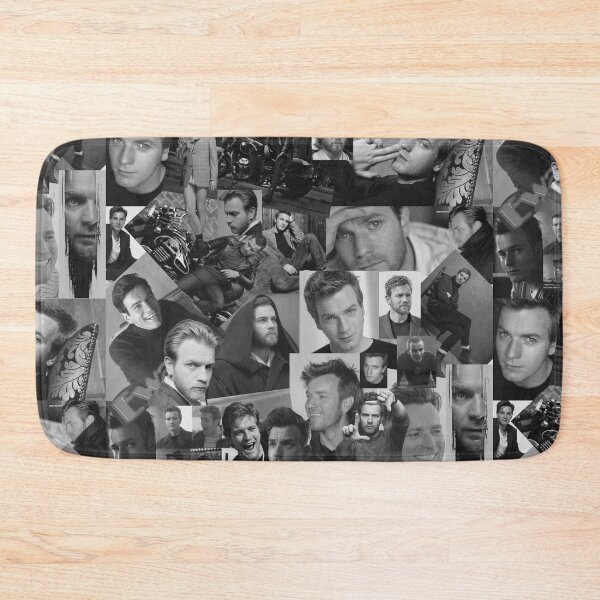 Item preview, Ewan McGregor Black and White Aesthetic Collage Art designed and sold by CollageHeaven.
