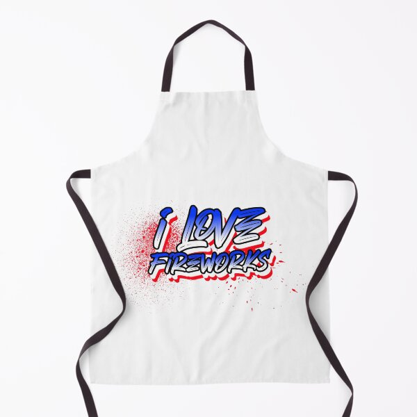 Item preview, I Love Fireworks Family Barbeque Design designed and sold by Okay-Corral.