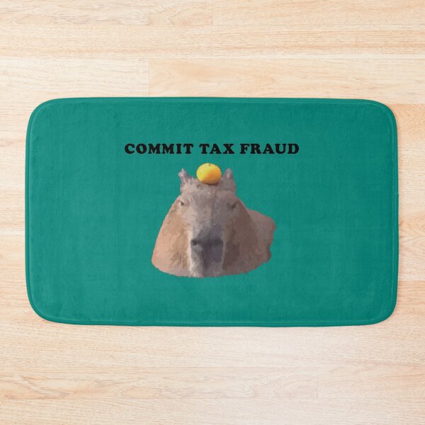 Item preview, Commit Tax Fraud Capybara Funny Meme  designed and sold by LilianaYundt1.