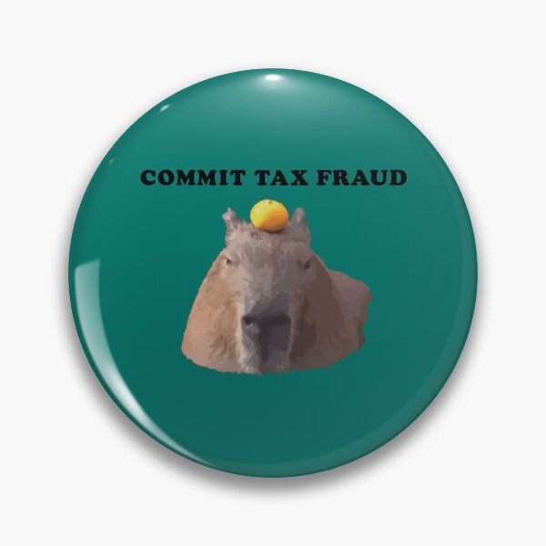 Item preview, Commit Tax Fraud Capybara Funny Meme  designed and sold by LilianaYundt1.