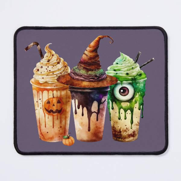 Item preview, Halloween Coffee Drink Watercolor Trio designed and sold by ChicoryJunction.