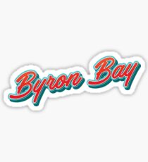 Byron Bay AU Typography Sticker