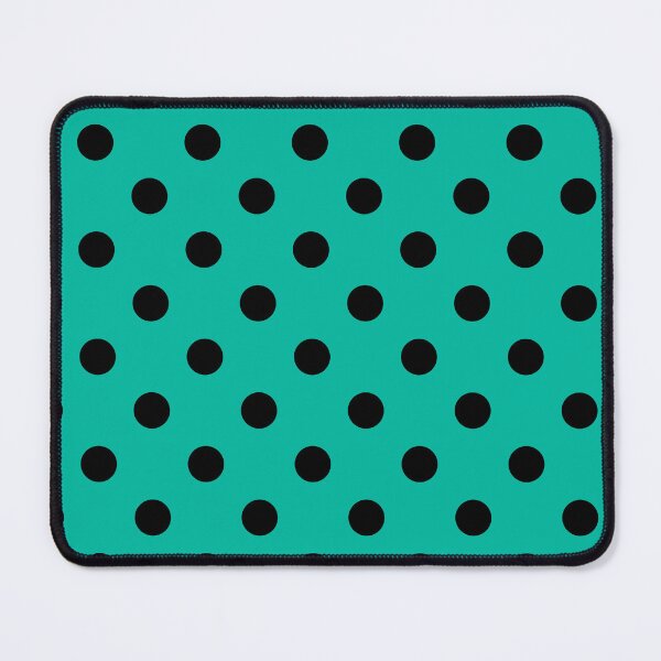 Item preview, Black Polka Dots On Aqua Green designed and sold by POLKAIWERX.