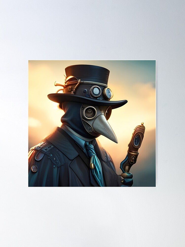 Plague Doctor Couple Poster for Sale by vblue-art