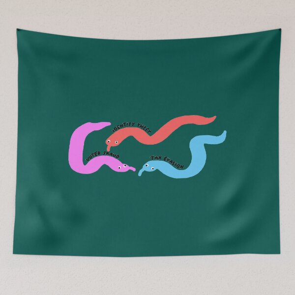 Item preview, Crime Worms Cly designed and sold by LilianaYundt1.
