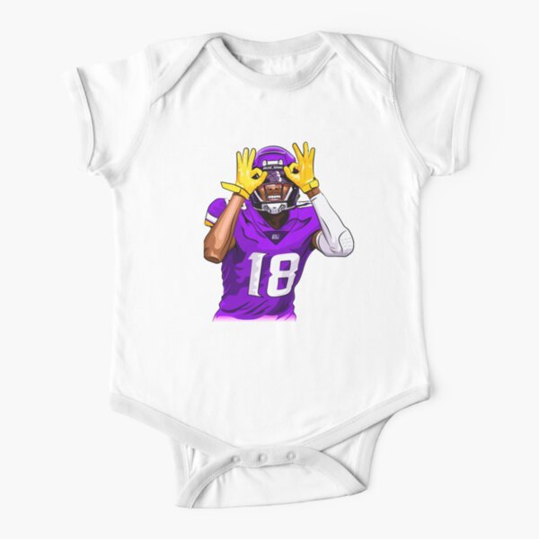 Justin Jefferson Baby Clothes, Minnesota Football Kids Baby Onesie