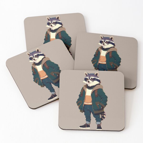 Item preview, Hipster Racoon V3 designed and sold by HipsterAnimals.