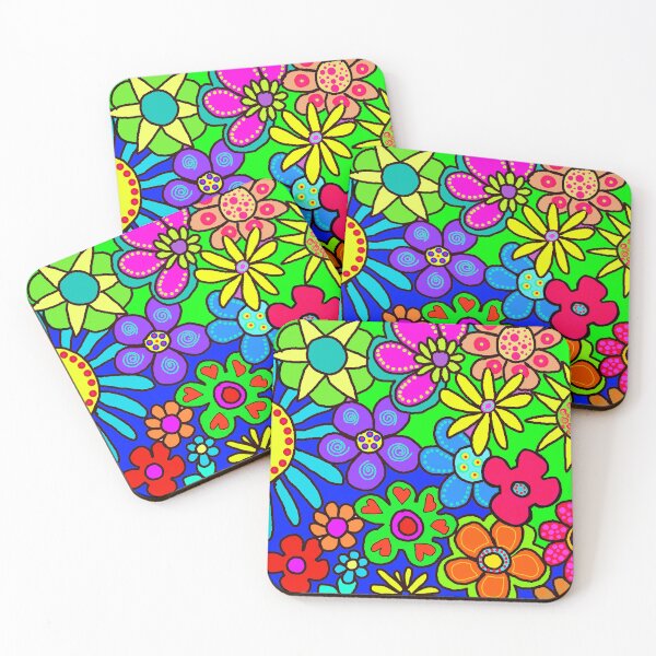 Item preview, colourful flowers designed and sold by shaunmk.