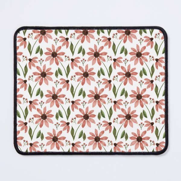 Item preview, Pink Florals on White background designed and sold by Blanca-and-Rose.