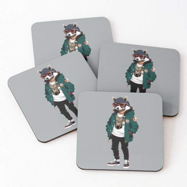 Item preview, Hipster Racoon V5 designed and sold by HipsterAnimals.