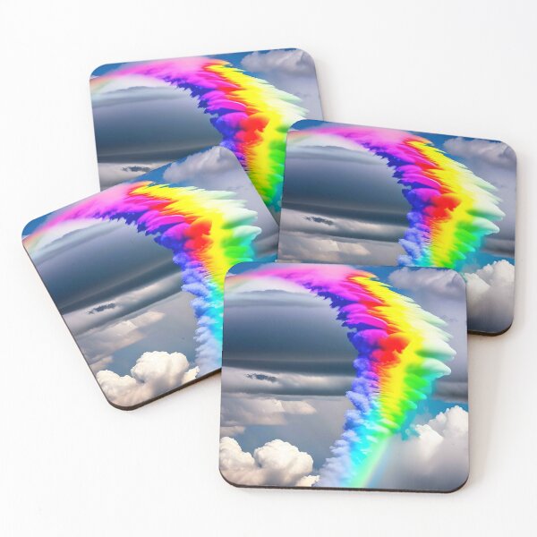 Item preview, Rainbow Clouds Celestial Gift Sky Surreal Surrealistic Surrealism designed and sold by Anticulture.
