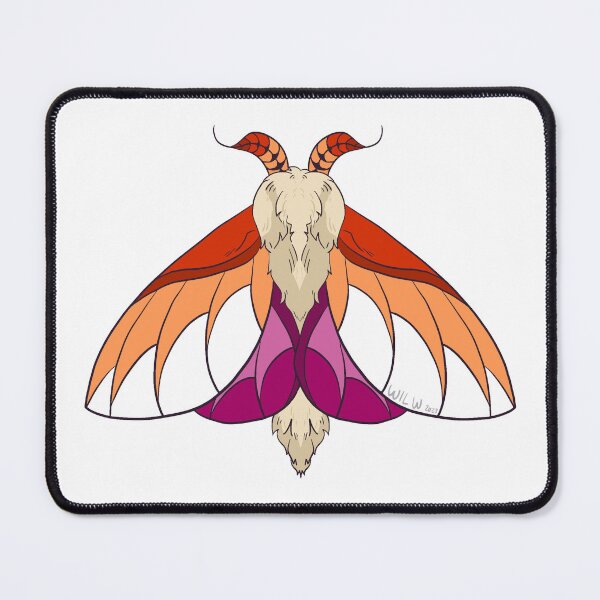 Item preview, Lesbian Rosy Maple Moth designed and sold by Sea Sa1t.