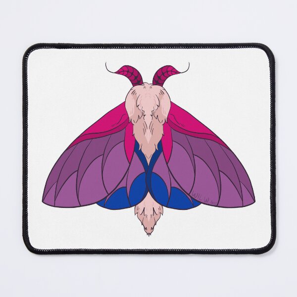 Item preview, Bisexual Rosy Maple Moth designed and sold by Sea Sa1t.