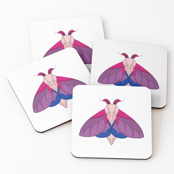 Item preview, Bisexual Rosy Maple Moth designed and sold by Sea Sa1t.