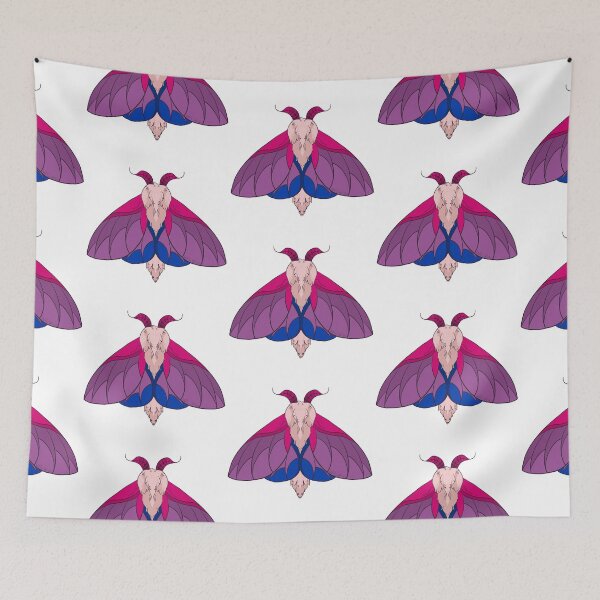 Item preview, Bisexual Rosy Maple Moth designed and sold by Sea Sa1t.