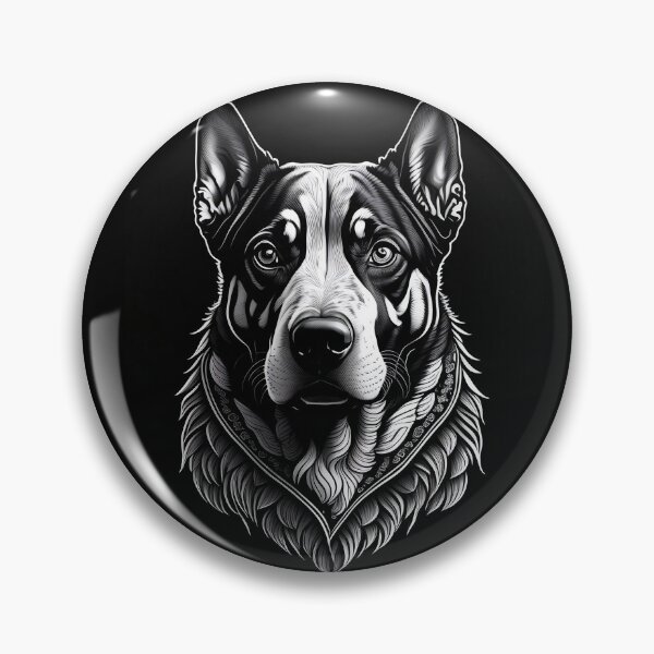 Artikelvorschau, Hundemandala, Hund schwarz entworfen und verkauft von JohnYabeta.