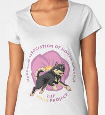 Camiseta premium de cuello ancho Logotipo alternativo de HANA