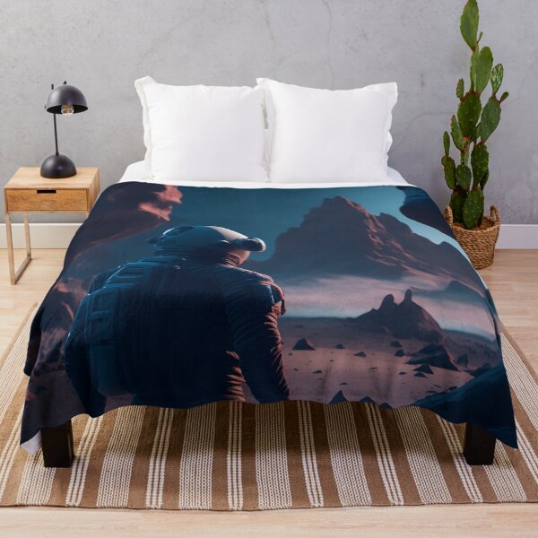 Item preview, Astronaut Looking At Massive Rock Mountain Facing The Unknown - Astronaut designed and sold by internlvisions.