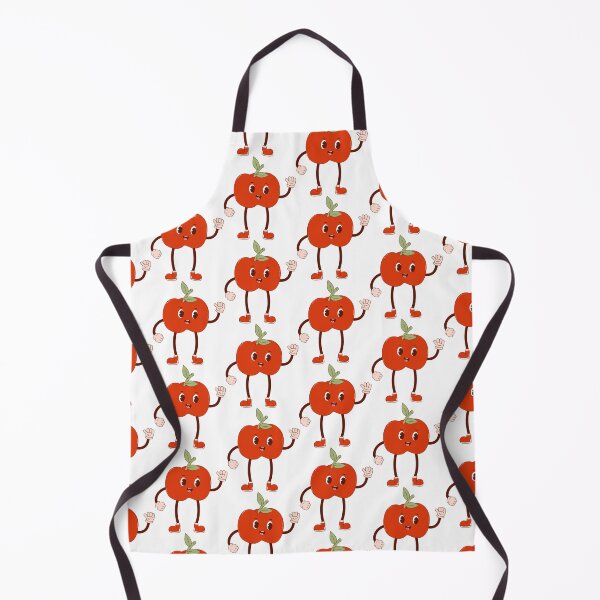 Item preview, retro happy apple mascot designed and sold by Spitfire July Doodles.