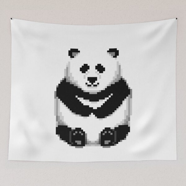 Item preview, Pixel art panda bear designed and sold by anycolorart.