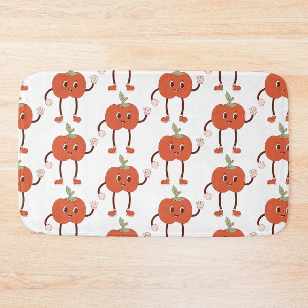 Item preview, Retro happy apple mascot - pastel designed and sold by Spitfire July Doodles.