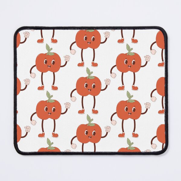 Item preview, Retro happy apple mascot - pastel designed and sold by Spitfire July Doodles.
