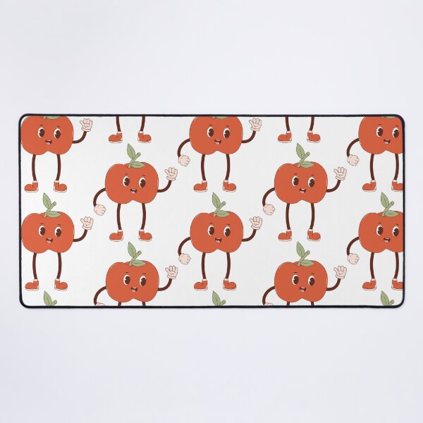 Item preview, Retro happy apple mascot - pastel designed and sold by Spitfire July Doodles.
