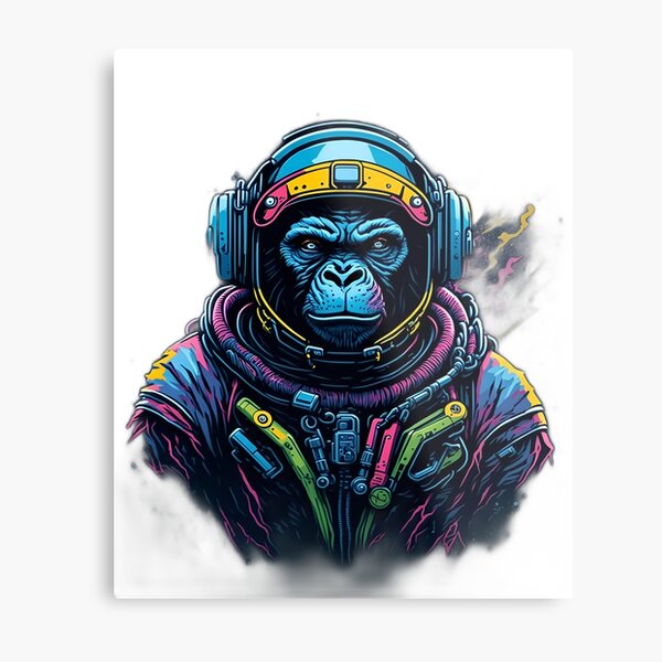 FUNNY MONKEY MEME' Poster, picture, metal print, paint by Adam Project