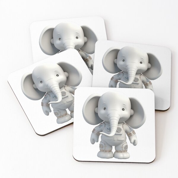 Artikelvorschau, Astronaut elephant , isolated object 25 entworfen und verkauft von jetaiart.