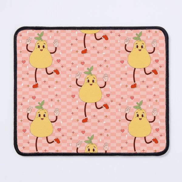 Item preview, Retro happy Pear mascot designed and sold by Spitfire July Doodles.