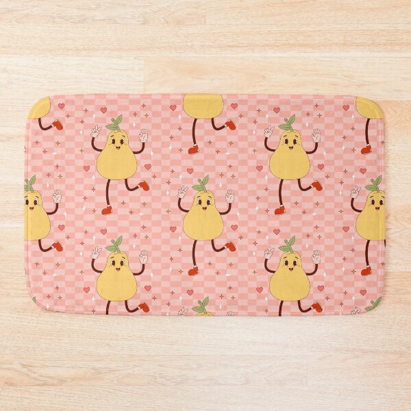Item preview, Retro happy Pear mascot designed and sold by Spitfire July Doodles.