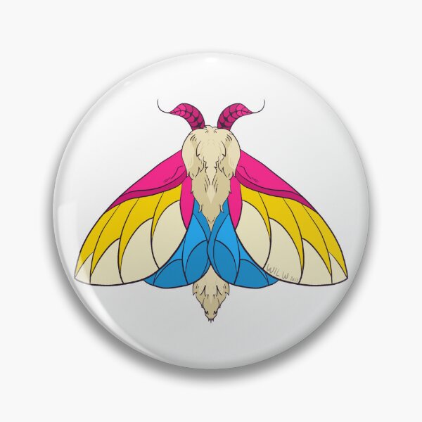 Item preview, Pansexual Rosy Maple Moth designed and sold by Sea Sa1t.