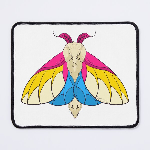 Item preview, Pansexual Rosy Maple Moth designed and sold by Sea Sa1t.