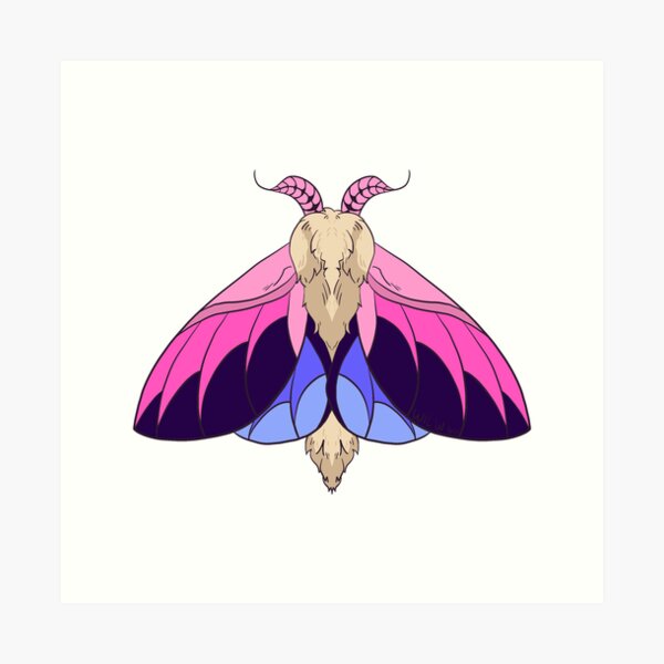 Rosy maple moth, an art print by pikaole - INPRNT