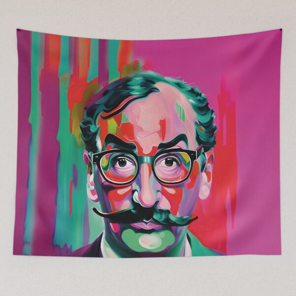Item preview, colorful portrait, comedian Groucho Marx designed and sold by Mauswohn.
